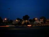 После землетрясения, одни палатки вместо домов.